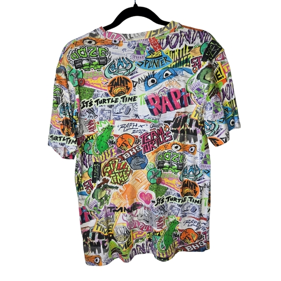 H&M Youth Boys Novelty Graphic Tee 90s Nostalgic Ninja Turtles T Shirt 20 | XXL - Picture 2 of 6